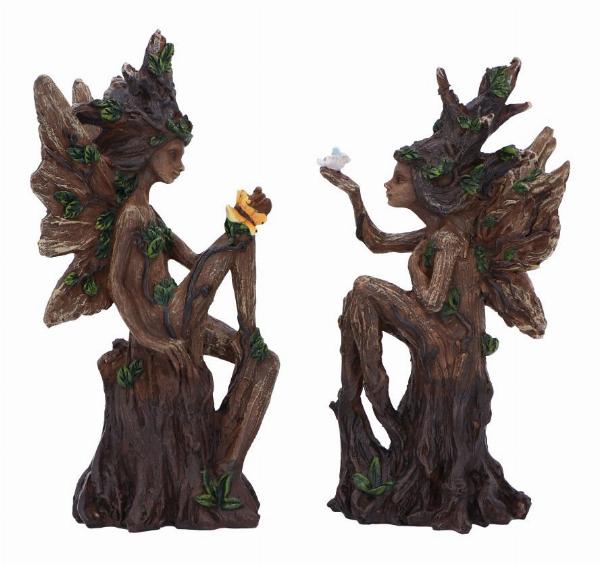 Photo #2 of product D6746A24 - Woodland Beauty Tree Fairy Figurines (set of 2) 15.5cm