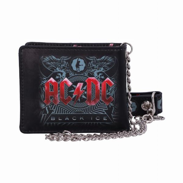 Photo #3 of product B5520T1 - Officially Licensed AC/DC Black Ice Album Embossed Wallet and Chain
