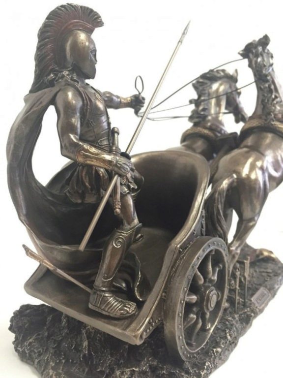 Photo of Achilles in Chariot Bronze Statue 37 cm