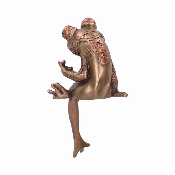 Photo #3 of product D5836U1 - Steampunk Bronze Frog Figurine 30.5cm