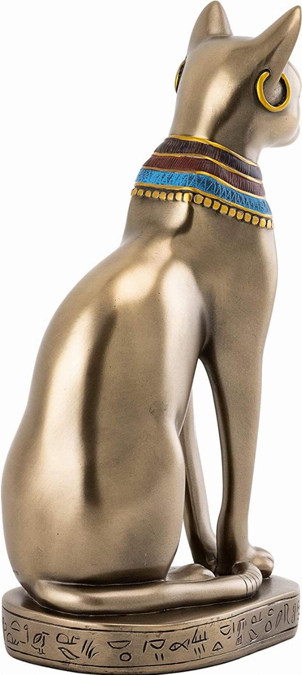 Egyptian bastet cat figurine - brass finish – Katoomie