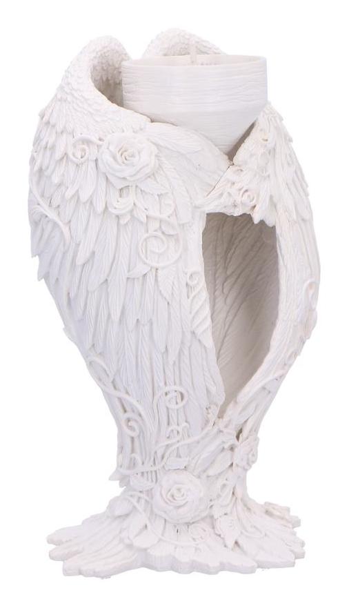 Photo #4 of product B6615B24 - Floral Angel Wings Tea Light Candle Holder