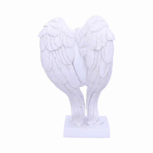 Photo #3 of product U6135W2 - Angels Contemplation White Angel Figurine 28cm