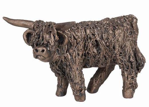 Photo of Angus Highland Bull Standing Bronze Figurine Small (Veronica Ballan) Frith Minima