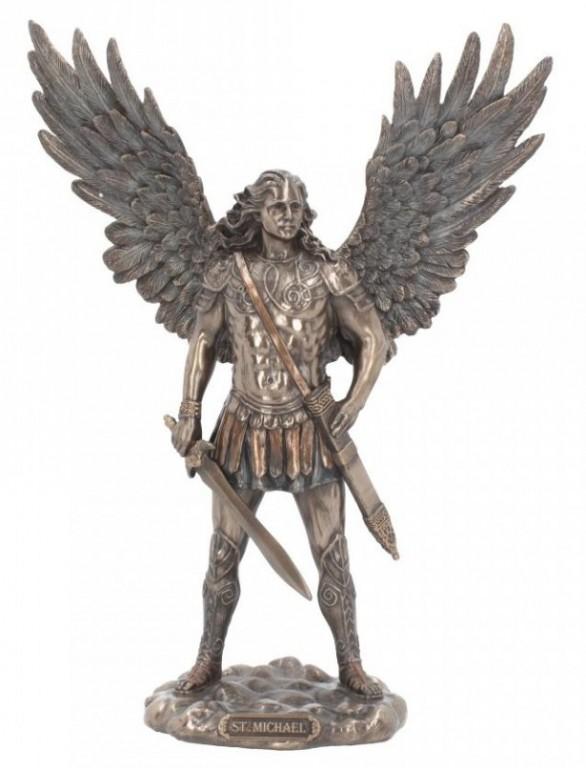 Photo of Archangel Michael Bronze Figurine