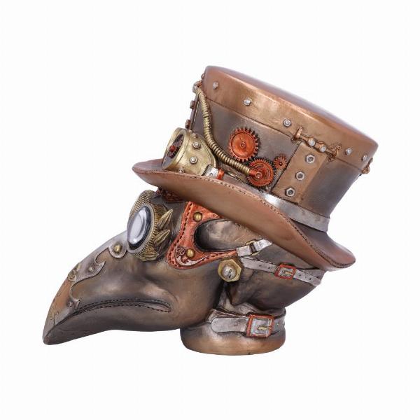 Photo #3 of product U5470T1 - Steampunk Beaky Automaton Apothecary Plague Doctor Bust Figurine