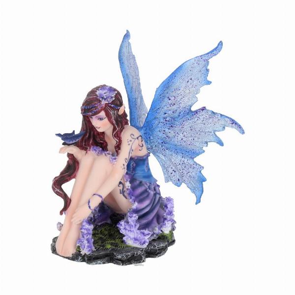 Photo #2 of product D1598E5 - Violet Fairy with her Butterfly Azure 14cm