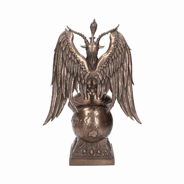 Photo #4 of product D1165D5 - Bronzed Baphomet Occult Sabatic Goat Large Figurine 38cm