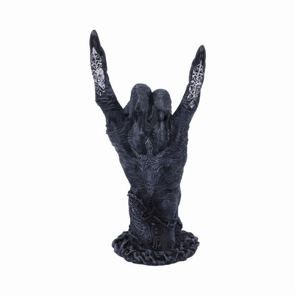 Photo #3 of product B5159R0 - Baphomet's Horns Horror Hand Figurine