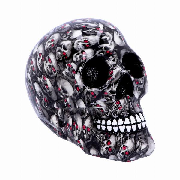 Photo #5 of product D4716P9 - Bloodshot Red-Eye Skull Ornament