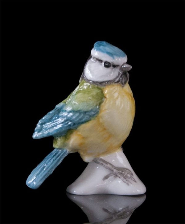 Photo of Bluetit Hand Painted Fine Bone China Miniature Figurine