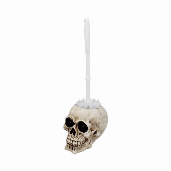 Photo #2 of product U4208M8 - Brush with Death  Skull Toilet Brush Holder 16.4cm