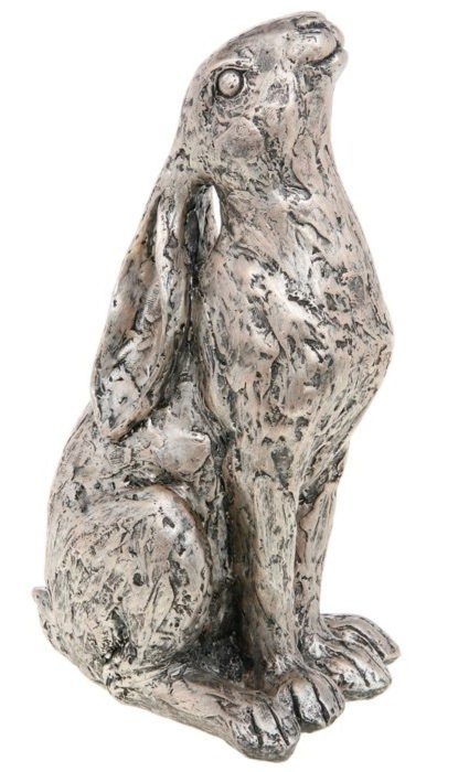 Photo of Champagne Bronze Moongazer Hare Sculpture 23 cm