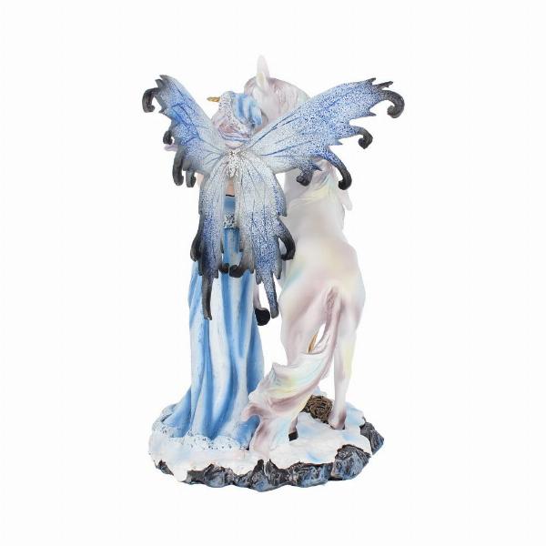 Photo #3 of product NEM3412 - Comfort  21.5cm Ice Fairy and White Unicorn Figurine