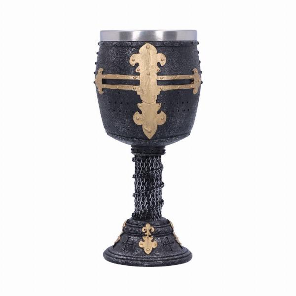 Photo #1 of product B3245H7 - Crusader Medieval Knight Chainmail Wine Goblet
