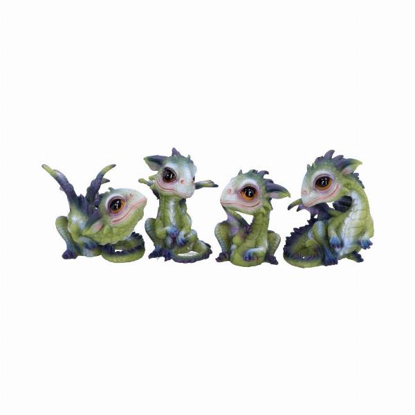 Photo #5 of product U4799P9 - Curious Hatchlings Small Set of Four Dragon Infant Ornaments