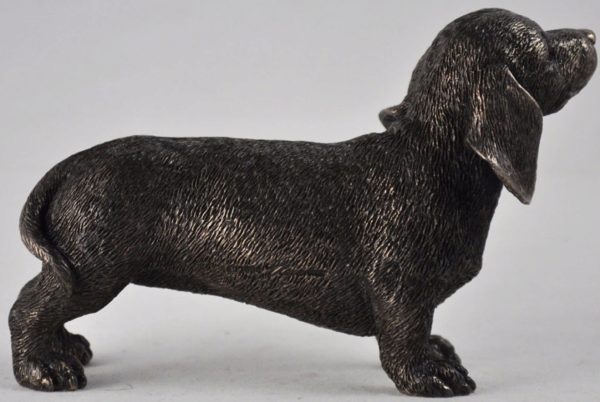 Photo of Dachshund Standing Bronze Dog Sculpture Small