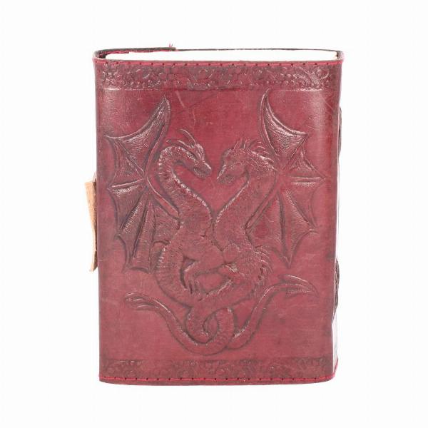Photo #4 of product D1023C4 - Nemesis Now Lockable Double Dragon Leather Embossed Journal