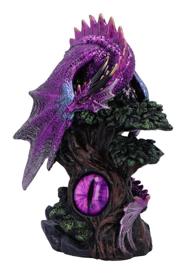 Photo #3 of product U6698A24 - Draconic Seer Purple Dragon Eye Figurine 17cm