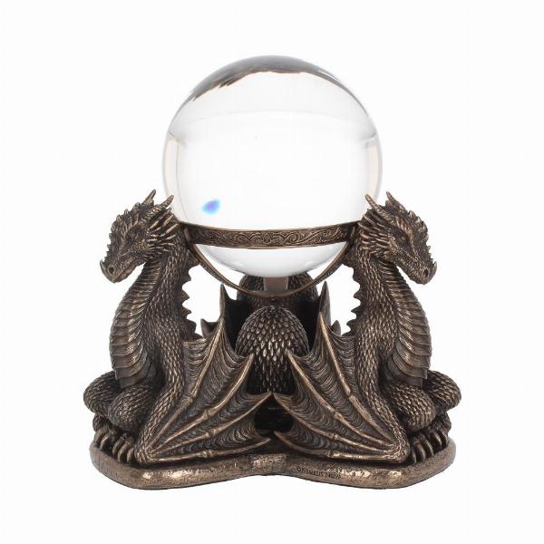 Photo #3 of product B3714K8 - Bronze Dragons Prophecy Mythical Crystal Ball Holder