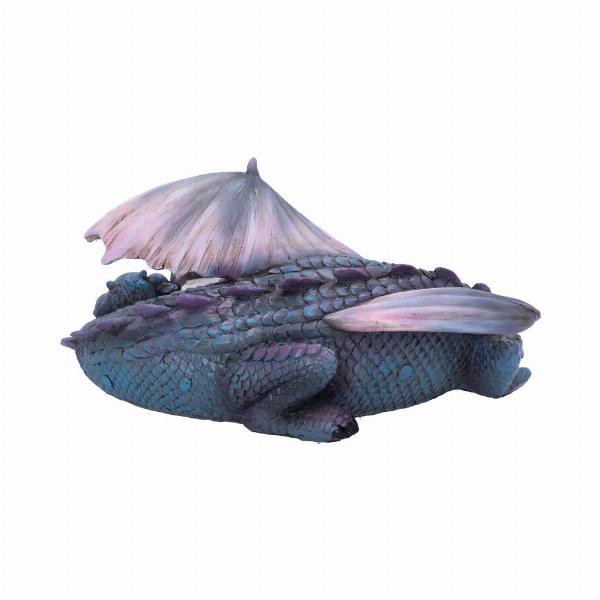 Photo #3 of product U4940R0 - Dream a Little Dream Blue Dragon and Hatchling Sleeping Figurine