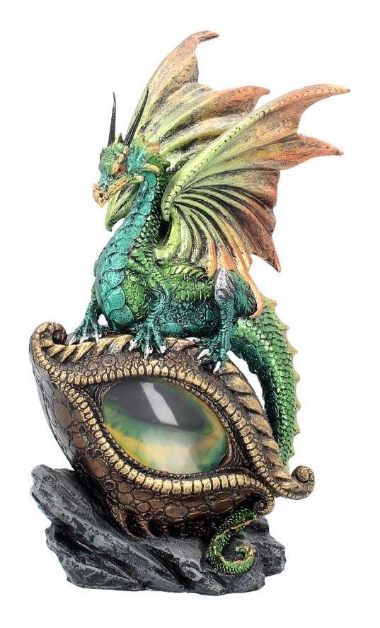 Photo #1 of product U2023F6 - Emerald Green Eye Of The Dragon Light Up Figurine