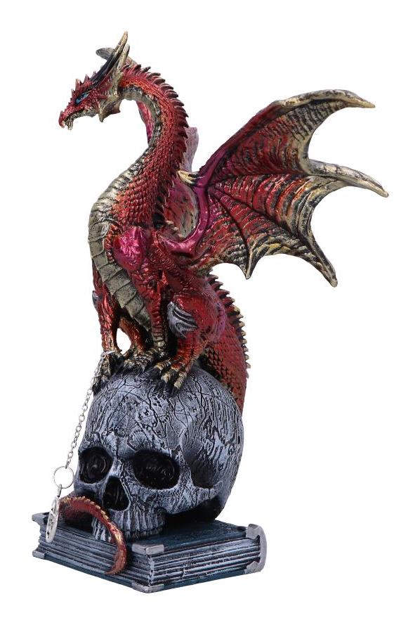 Photo #3 of product U6696A24 - Fate of the World Dragon on Skull Figurine 23cm