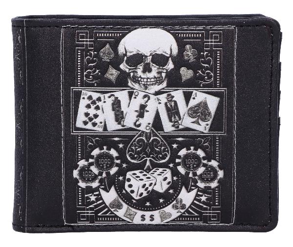 Photo #1 of product C6573Y3 - Feeling Lucky? Gothic Skull Wallet