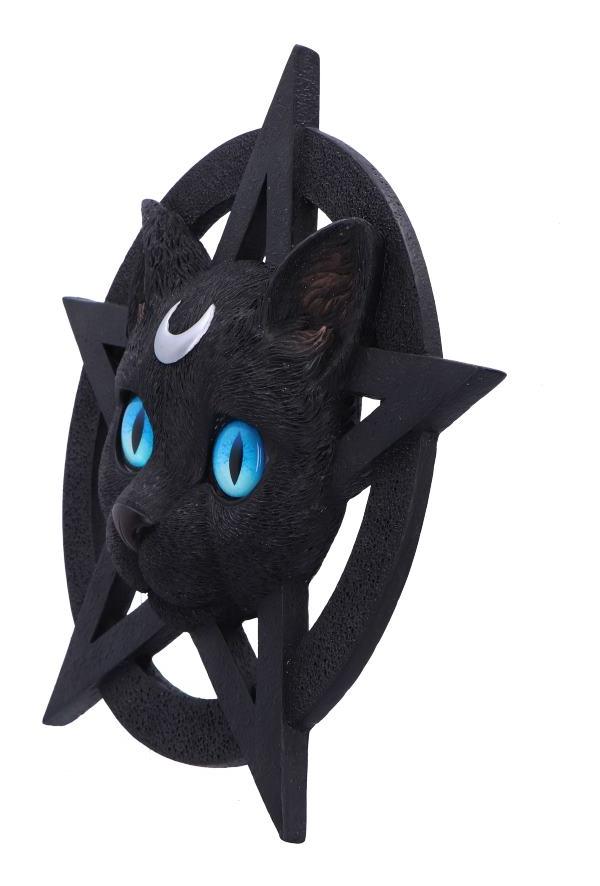 Photo #3 of product D6766A24 - Feline Worship Cat Pentagram Wall Plaque 25.5cm