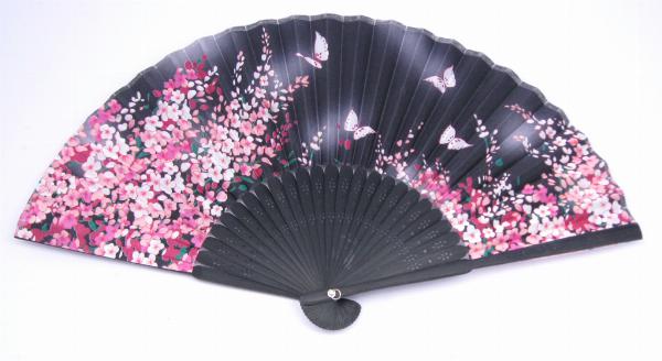 Photo of Floral Mixed Designs Japanese Fan (Set of 3)