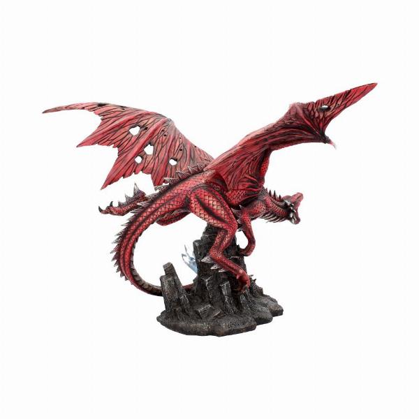Photo #4 of product D1223D5 - Fraener's Wrath Large Red Dragon Figurine
