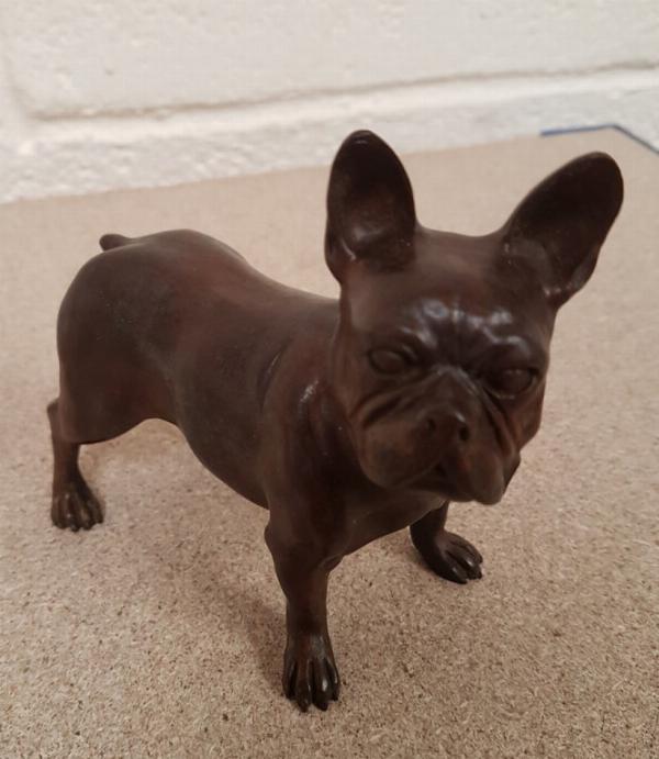 Photo of French Bulldog Bronze Figurine