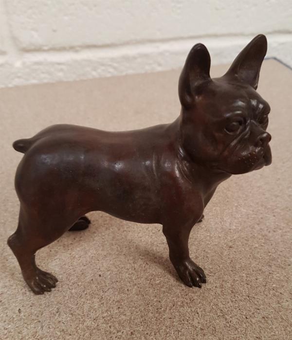Photo of French Bulldog Bronze Figurine