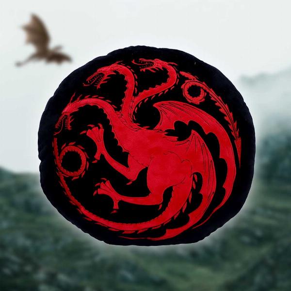 Photo #5 of product C6443X3 - Game of Thrones Targaryen Cushion Black and Red Size 40cm