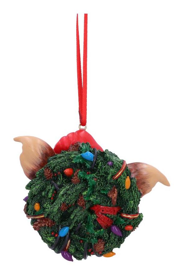 Photo #3 of product B6411X3 - Gremlins Gizmo in Wreath Hanging Ornament 10cm