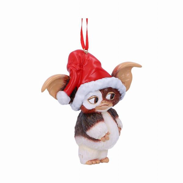 Photo #4 of product B5589T1 - Gremlins Gizmo in Santa Hat Hanging Festive Decorative Ornament