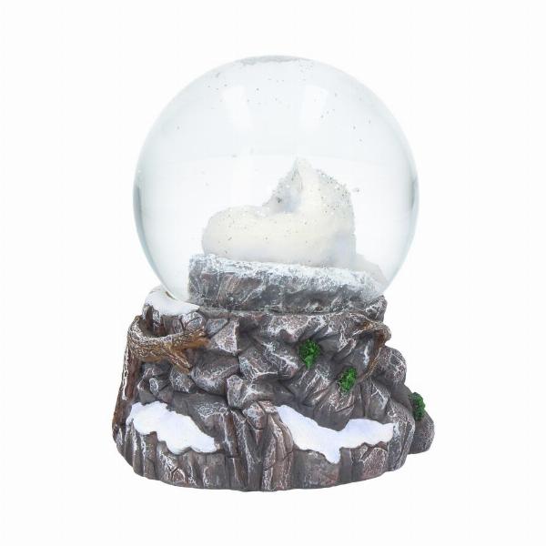 Photo #3 of product B3653J7 - Lisa Parker Guardian of the North Wolf Snowglobe
