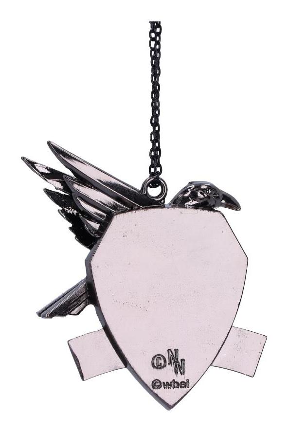 Photo #3 of product B6483X3 - Harry Potter Ravenclaw Crest Silver Weighted Hanging Ornament 7cm