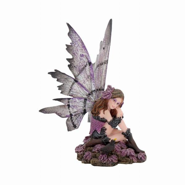 Photo #5 of product NEM3209 - Heather 15cm Dark Fairy and Raven Figurine