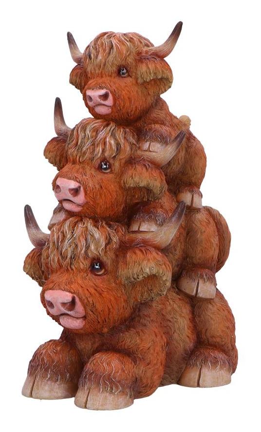 Photo #2 of product B6902C24 - Highland Cow Totem Figurine