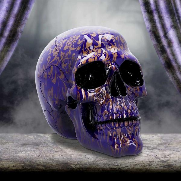 Photo #5 of product U6447X3 - Indigo Elegance Skull 18.5cm