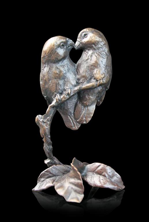 Photo of Lovebirds Small Bronze Figurine (Limited Edition) Michael Simpson
