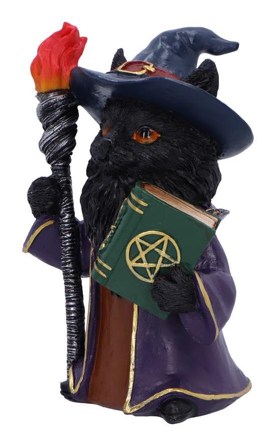 Photo #3 of product U7006A25 - Magnus  Fantasy Wizard Cat Figurine