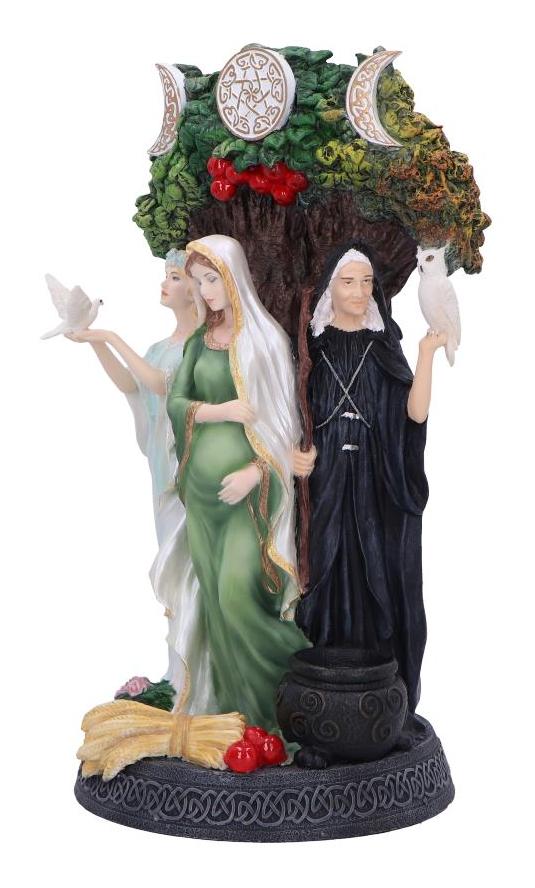 Photo #3 of product D6760A24 - Maiden, Mother, Crone (Painted) Figurine 26cm