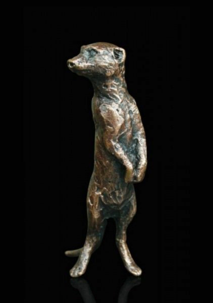 Photo of Meerkat Standing Bronze Miniature (Butler and Peach)