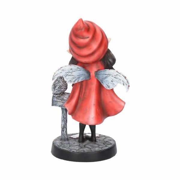 Photo #4 of product D2027F6 - Missing You Red Hooded Fairy with Mailbox