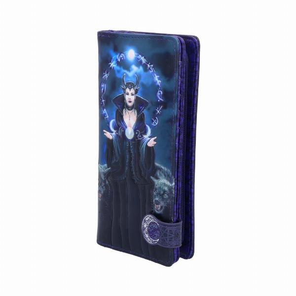 Photo #2 of product B6128W2 - Anne Stokes Moon Witch Embossed Purse 18.5cm