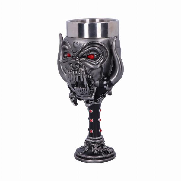 Photo #2 of product B5344S0 - Officially Licensed Motorhead Snaggletooth Warpig Goblet Glass