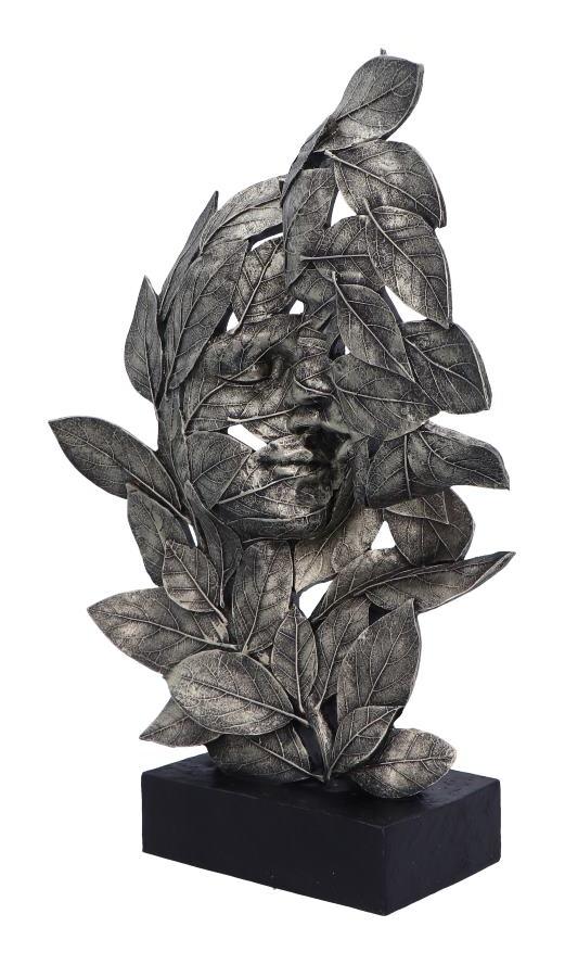 Photo #3 of product D6683A24 - Natural Emotion - Kiss Silver Statue 37cm