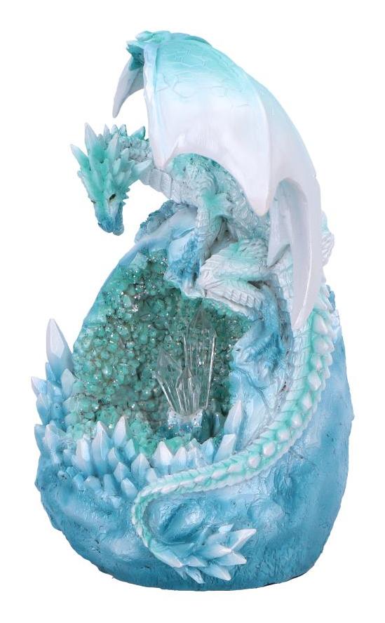 Photo #2 of product U6869C24 - Northern Lights Light Up Dragon Geode Ornament